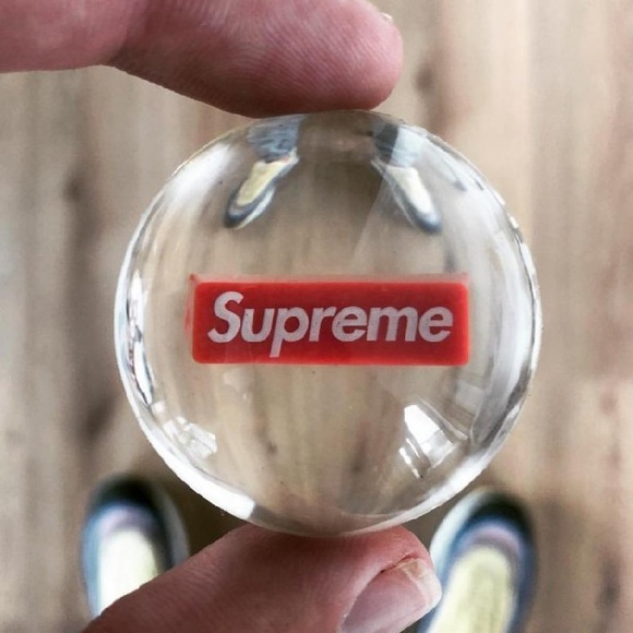 Clear & Red Supreme Bouncy Ball ❤️